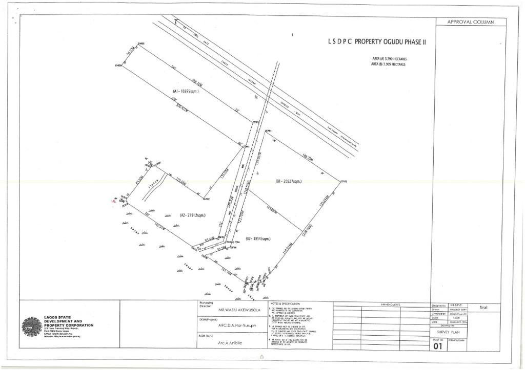 The site plan drawing for the Toll Heights development