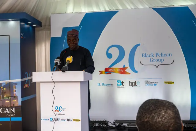 Speaker at the Black Pelican Group 20th anniversary gathering