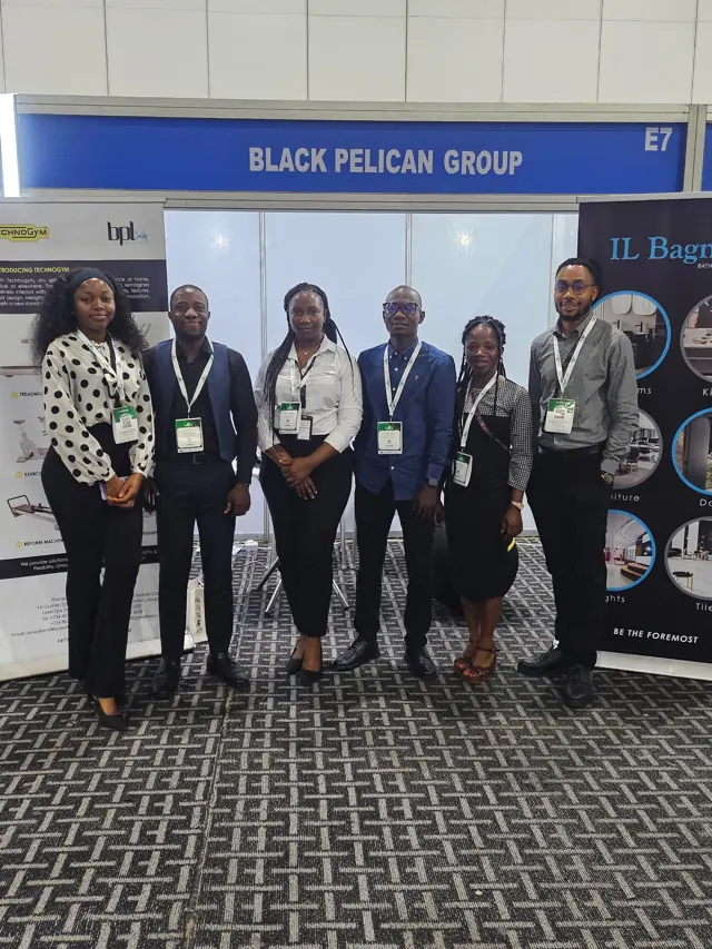 Group representatives at the German Exhibition