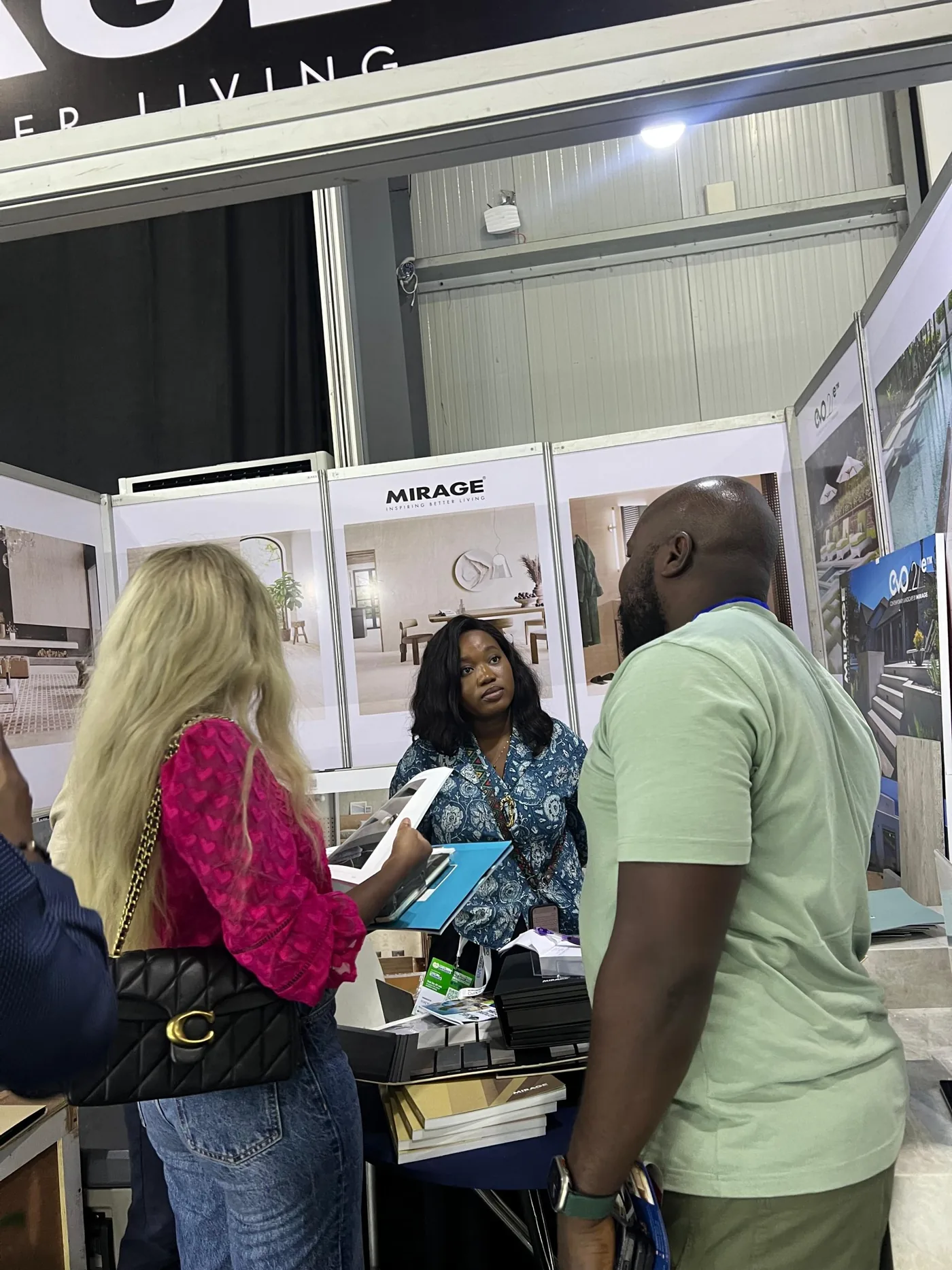 Visitors at a partner display during Mega Expo 2026