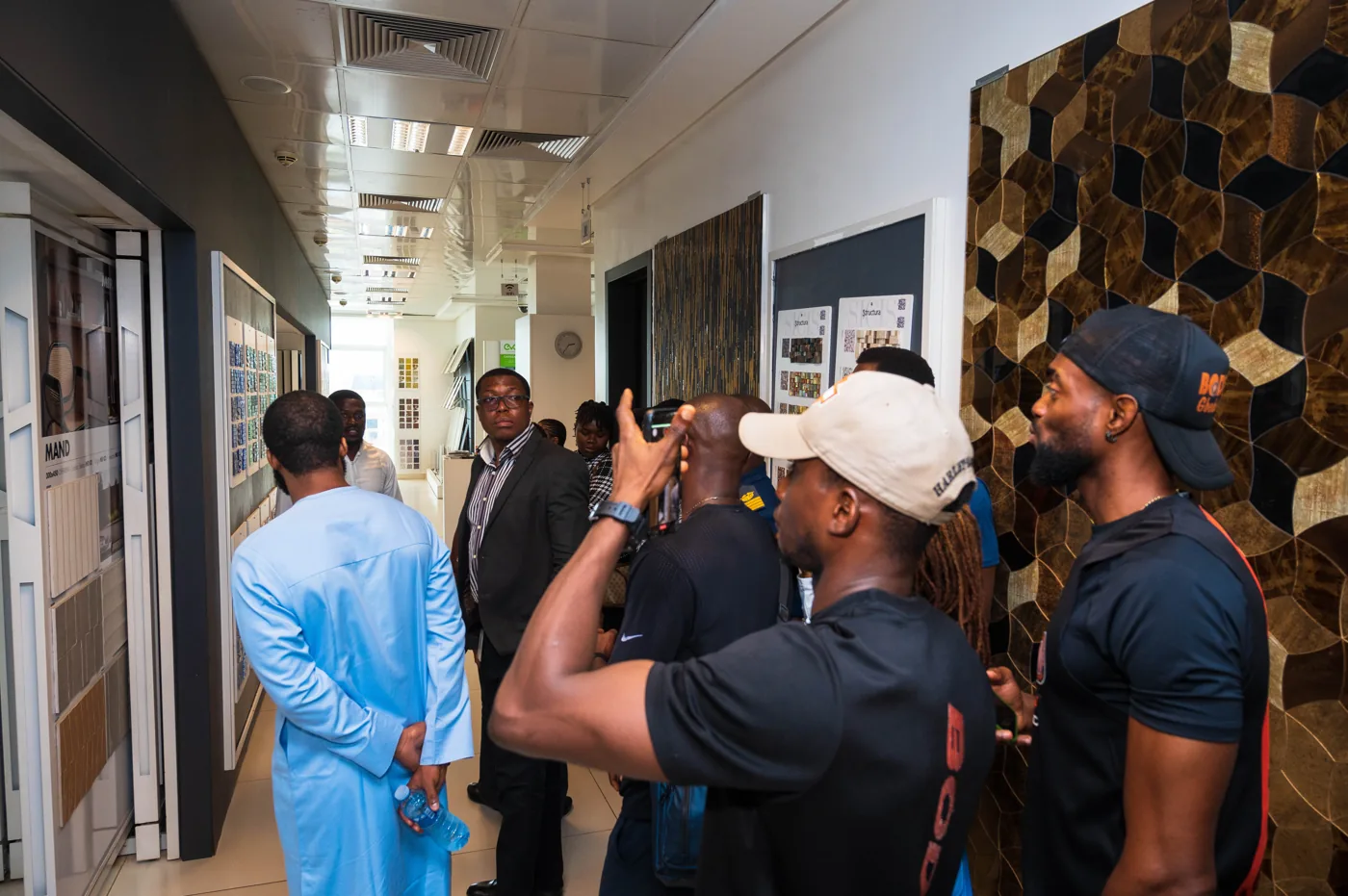 Visitors touring the Abuja launch venue