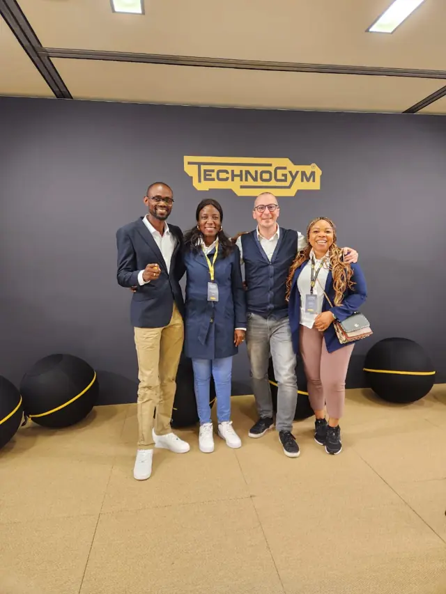 Group representatives at Technogym in Italy